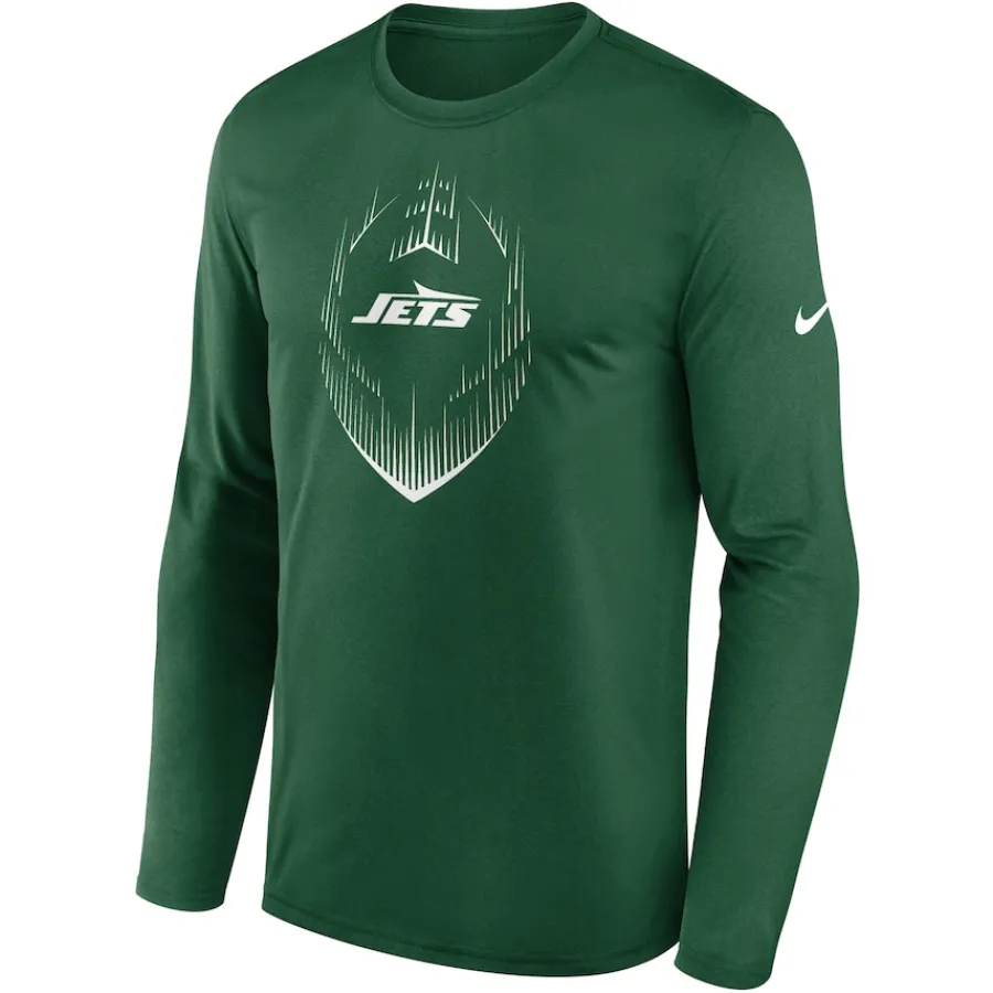 New York Jets T-Shirts | Men^Men's Nike Green Legend Icon Long Sleeve T-Shirt