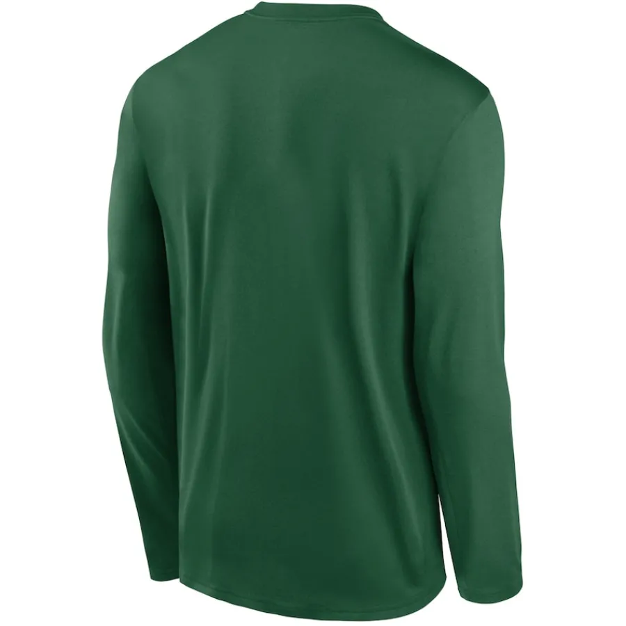 New York Jets Long Sleeved^Men's Nike Green Legend Icon Long Sleeve T-Shirt