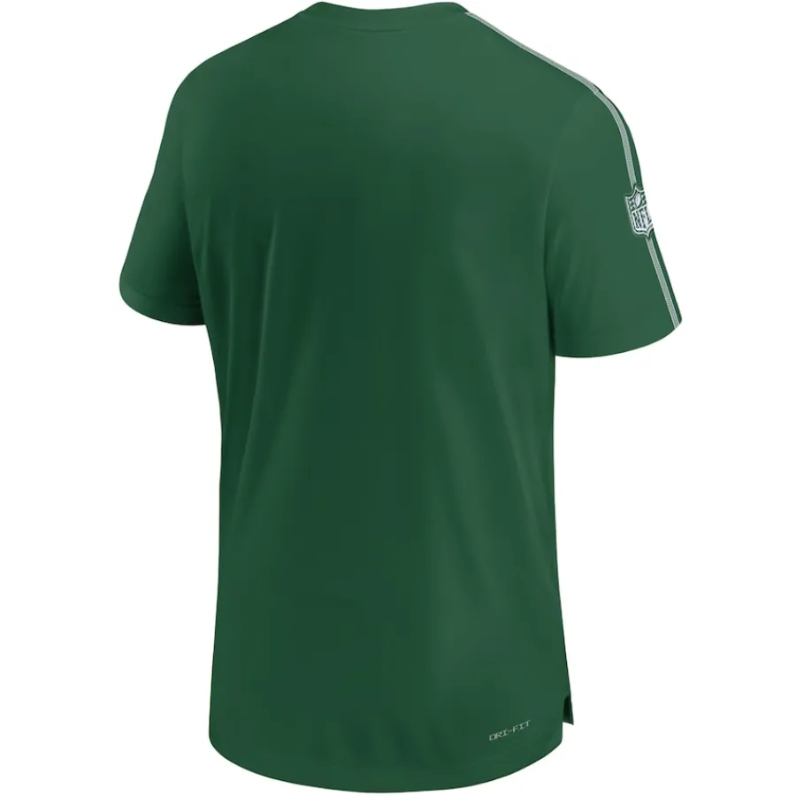 New York Jets Short Sleeved | T-Shirts^Men's Nike Green 2024 Sideline Coach UV Performance T-Shirt