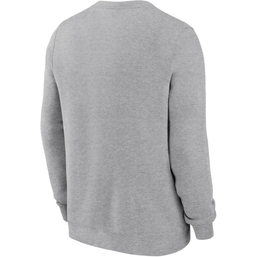 New York Jets Sweatshirts & Fleece | Men^Men's Nike Heather Gray Club Pullover Sweatshirt