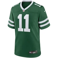 New York Jets Nike Game^Men's Nike Jermaine Johnson II Legacy Green Game Jersey
