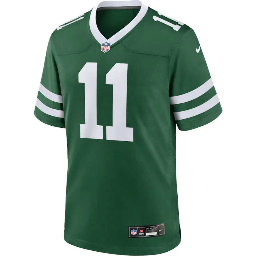New York Jets Nike Game^Men's Nike Jermaine Johnson II Legacy Green Game Jersey