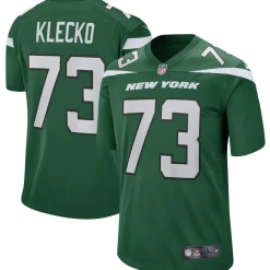 New York Jets Replica | Throwback^Men's Nike Joe Klecko Gotham Green Game Retired Player Jersey
