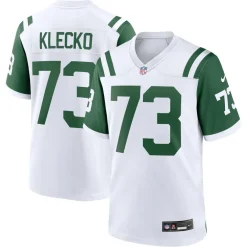 New York Jets Nike Game^Men's Nike Joe Klecko White Classic Alternate Retired Player Game Jersey