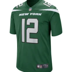 New York Jets Replica | Throwback^Men's Nike Joe Namath Gotham Green Game Retired Player Jersey