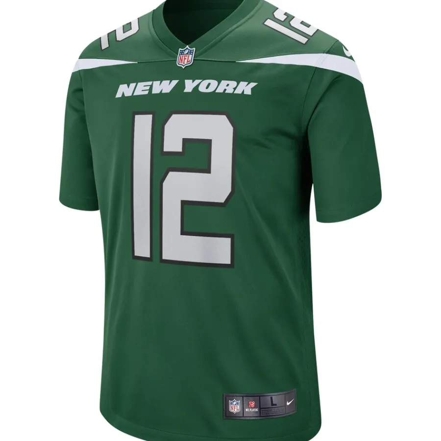 New York Jets Replica | Throwback^Men's Nike Joe Namath Gotham Green Game Retired Player Jersey