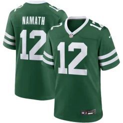 New York Jets Nike Game^Men's Nike Joe Namath Legacy Green Game Jersey