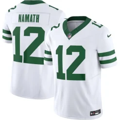 New York Jets Nike Limited^Men's Nike Joe Namath Legacy White Vapor F.U.S.E. Limited Jersey