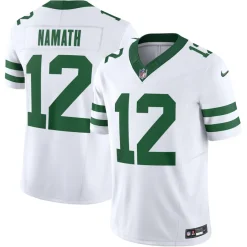 New York Jets Nike Limited^Men's Nike Joe Namath Legacy White Vapor F.U.S.E. Limited Jersey