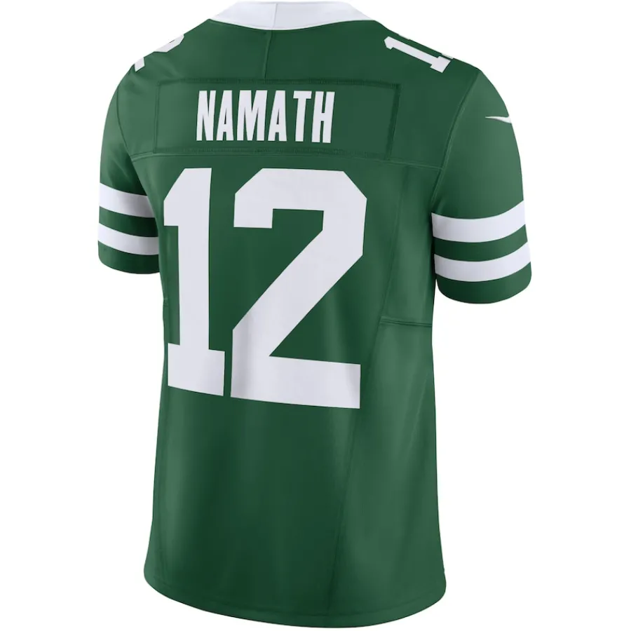 New York Jets Nike Limited^Men's Nike Joe Namath Legacy Green Vapor F.U.S.E. Limited Jersey