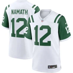 New York Jets Nike Game^Men's Nike Joe Namath White Classic Alternate Retired Player Game Jersey