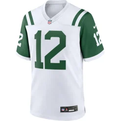 New York Jets Nike Game^Men's Nike Joe Namath White Classic Alternate Retired Player Game Jersey