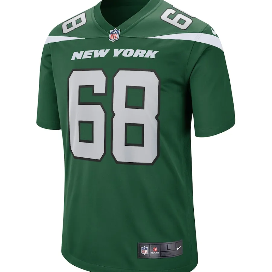 New York Jets Replica | Throwback^Men's Nike Kevin Mawae Gotham Green Game Retired Player Jersey