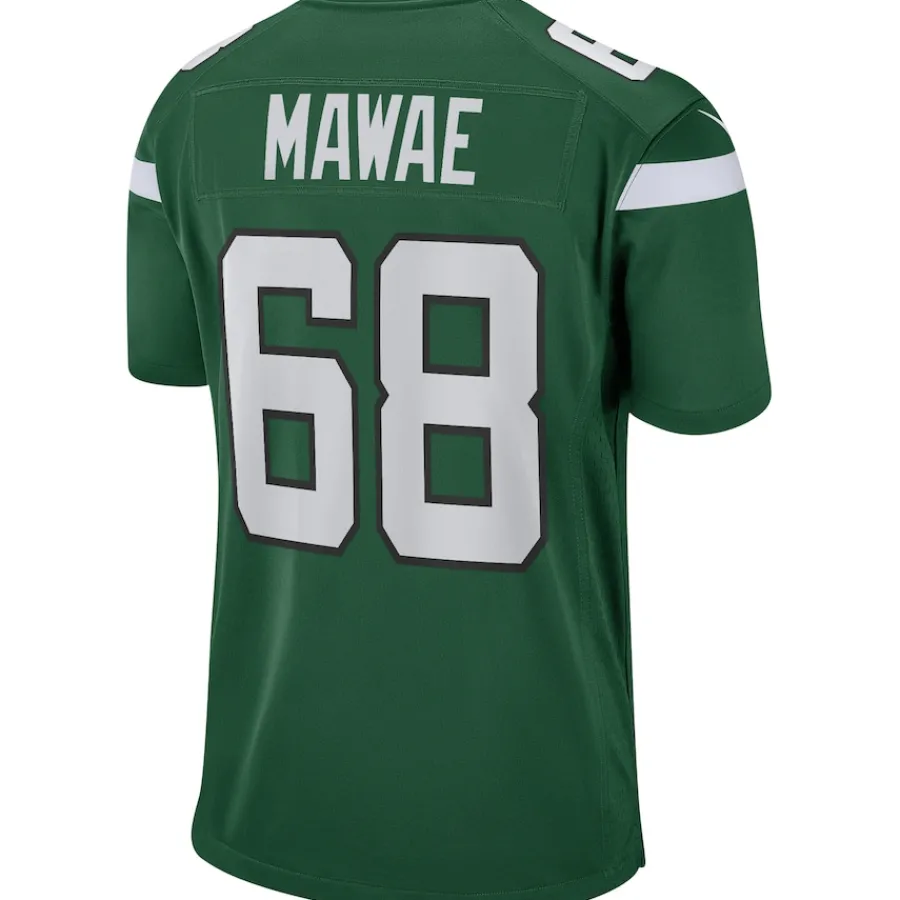 New York Jets Replica | Throwback^Men's Nike Kevin Mawae Gotham Green Game Retired Player Jersey