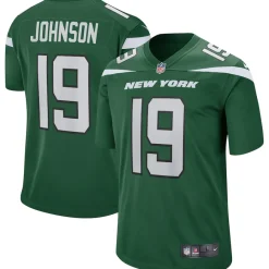 New York Jets Replica | Throwback^Men's Nike Keyshawn Johnson Gotham Green Game Retired Player Jersey