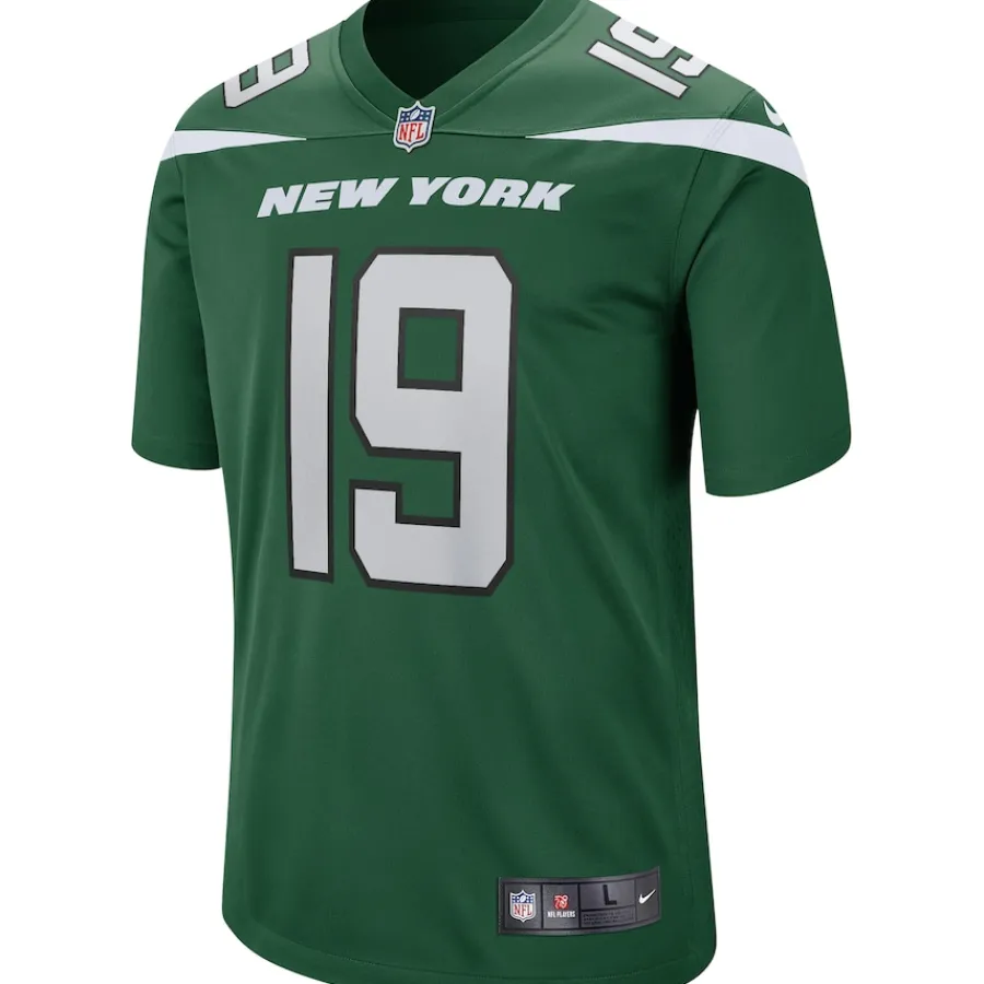 New York Jets Replica | Throwback^Men's Nike Keyshawn Johnson Gotham Green Game Retired Player Jersey