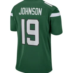 New York Jets Replica | Throwback^Men's Nike Keyshawn Johnson Gotham Green Game Retired Player Jersey