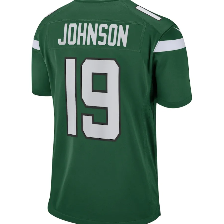 New York Jets Replica | Throwback^Men's Nike Keyshawn Johnson Gotham Green Game Retired Player Jersey