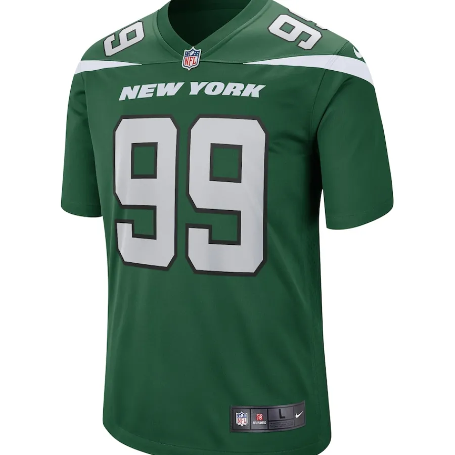 New York Jets Replica | Throwback^Men's Nike Mark Gastineau Gotham Green Game Retired Player Jersey