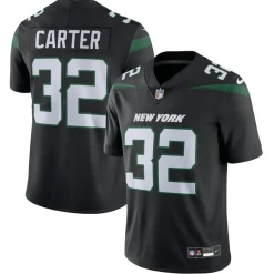 New York Jets Nike Limited^Men's Nike Michael Carter Black Vapor Untouchable Limited Jersey