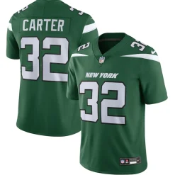 New York Jets Nike Limited^Men's Nike Michael Carter Green Vapor F.U.S.E. Limited Jersey