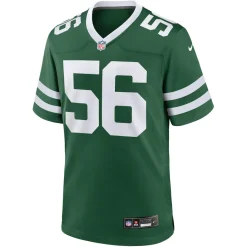 New York Jets Nike Game^Men's Nike Quincy Williams Legacy Green Game Player Jersey