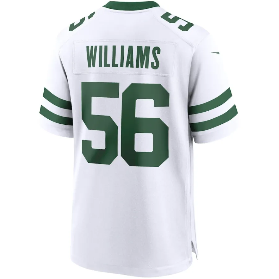 New York Jets Nike Game^Men's Nike Quincy Williams Legacy White Game Jersey