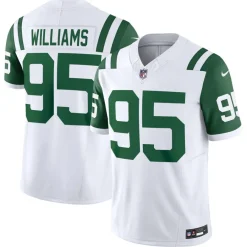 New York Jets Jerseys | Men^Men's Nike Quinnen Williams White Classic Alternate Vapor F.U.S.E. Limited Jersey
