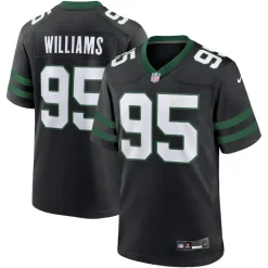 New York Jets Nike Game^Men's Nike Quinnen Williams Legacy Black Alternate Game Jersey