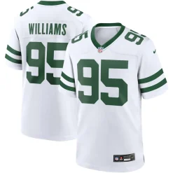 New York Jets Replica^Men's Nike Quinnen Williams Legacy White Game Jersey