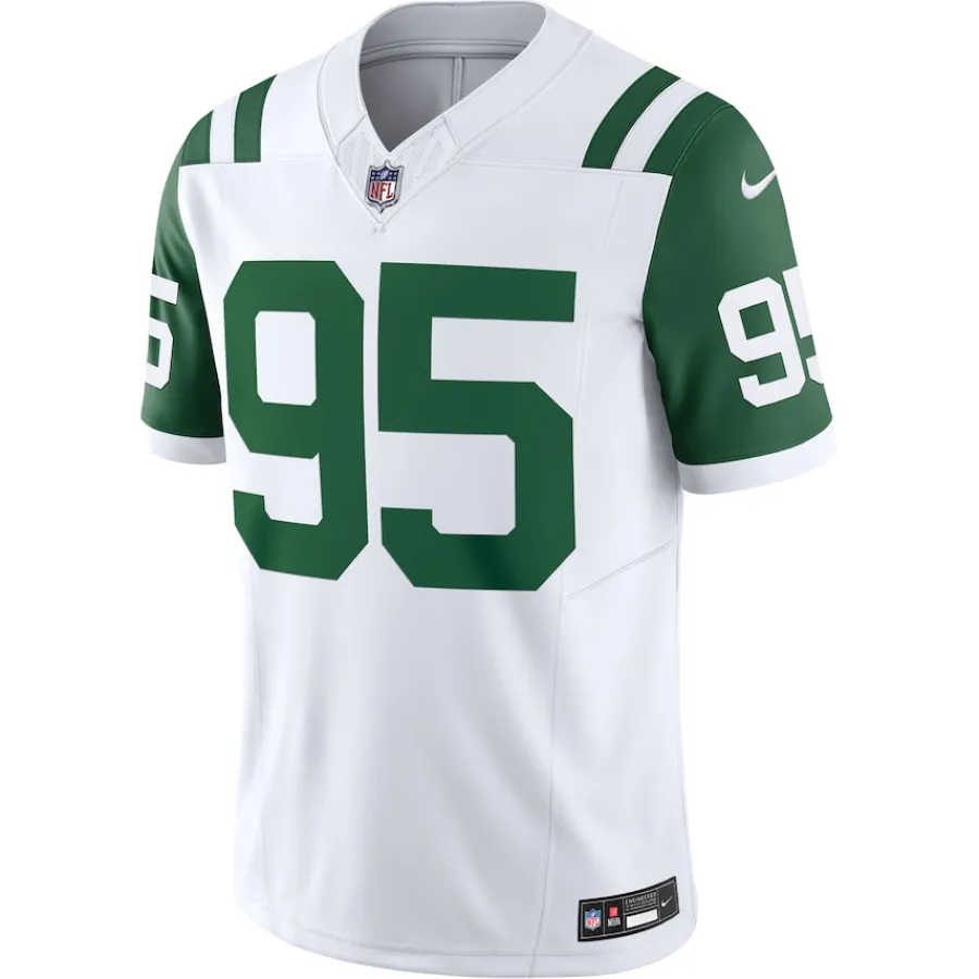 New York Jets Jerseys | Men^Men's Nike Quinnen Williams White Classic Alternate Vapor F.U.S.E. Limited Jersey