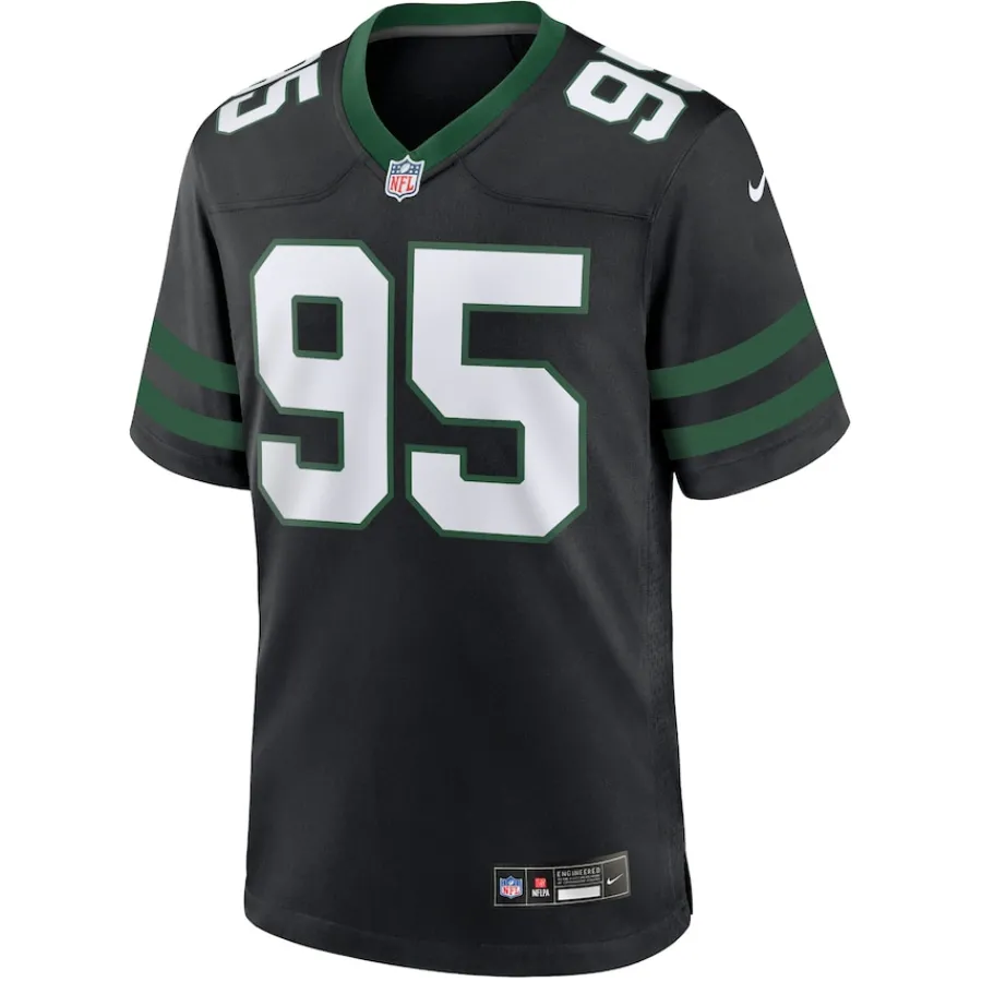 New York Jets Nike Game^Men's Nike Quinnen Williams Legacy Black Alternate Game Jersey