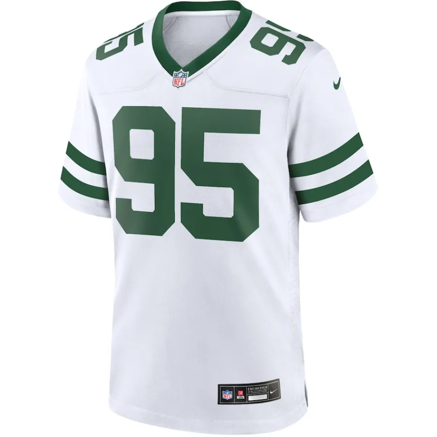 New York Jets Replica^Men's Nike Quinnen Williams Legacy White Game Jersey