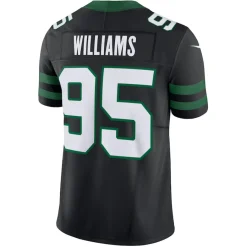 New York Jets Jerseys | Men^Men's Nike Quinnen Williams Legacy Black Alternate Vapor F.U.S.E. Limited Jersey
