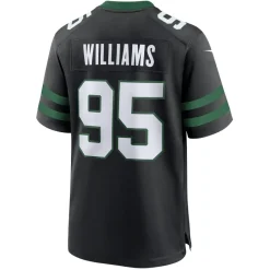 New York Jets Nike Game^Men's Nike Quinnen Williams Legacy Black Alternate Game Jersey