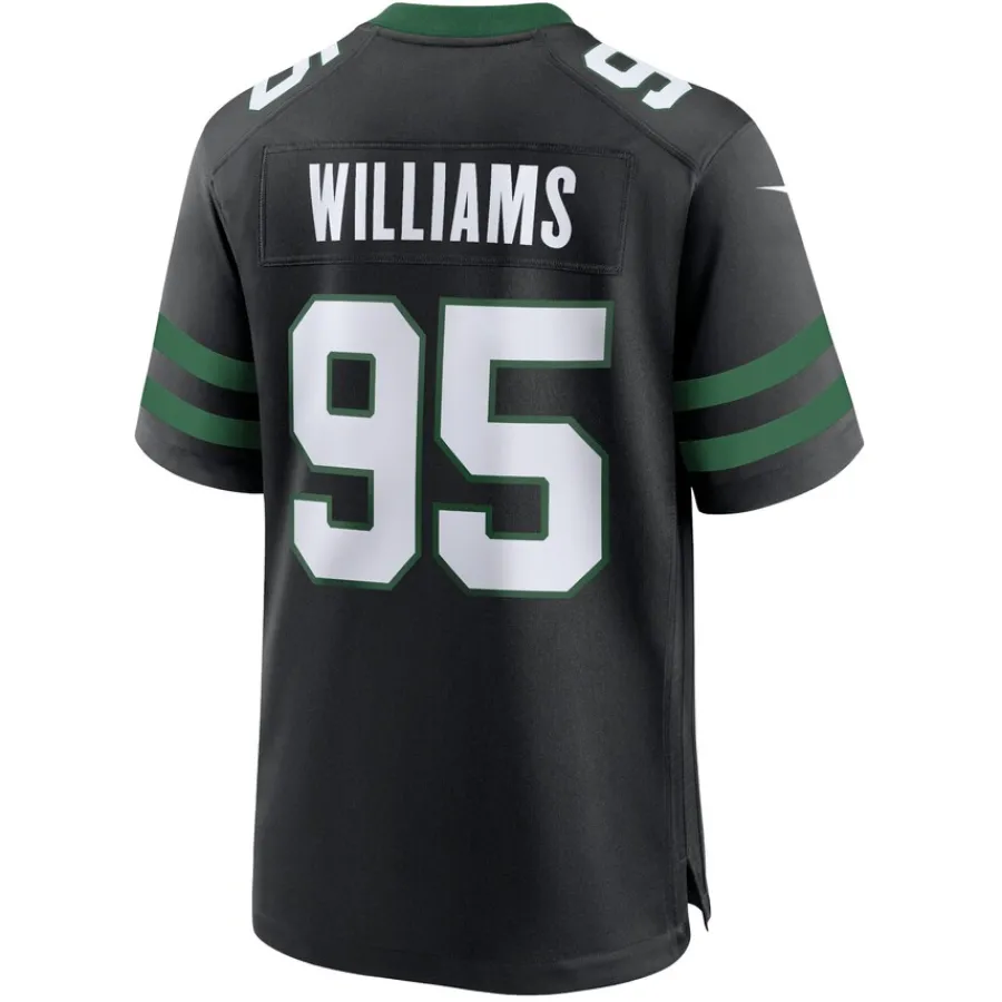 New York Jets Nike Game^Men's Nike Quinnen Williams Legacy Black Alternate Game Jersey