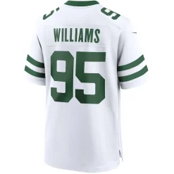 New York Jets Replica^Men's Nike Quinnen Williams Legacy White Game Jersey