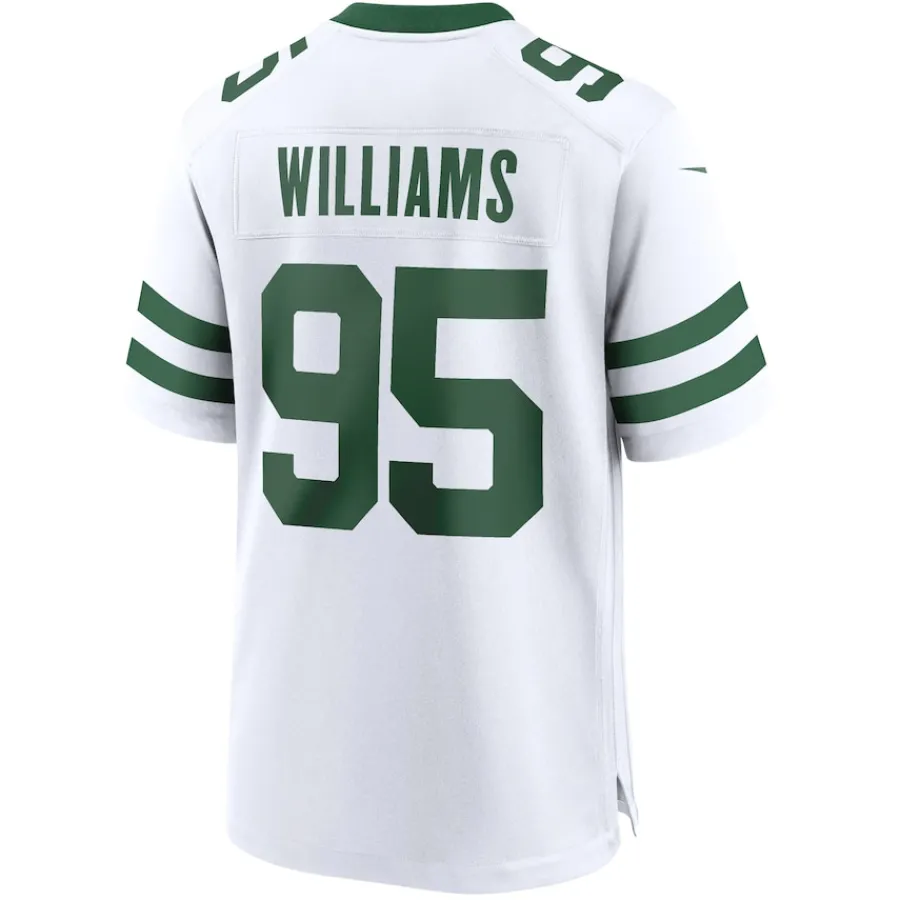New York Jets Replica^Men's Nike Quinnen Williams Legacy White Game Jersey