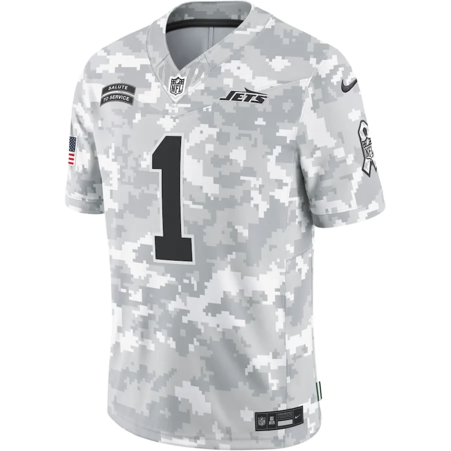 New York Jets Nike Limited | Pro Line^Men's Nike Sauce Gardner Arctic Camo 2024 Salute To Service Limited Jersey