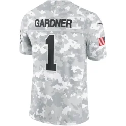 New York Jets Nike Limited | Pro Line^Men's Nike Sauce Gardner Arctic Camo 2024 Salute To Service Limited Jersey