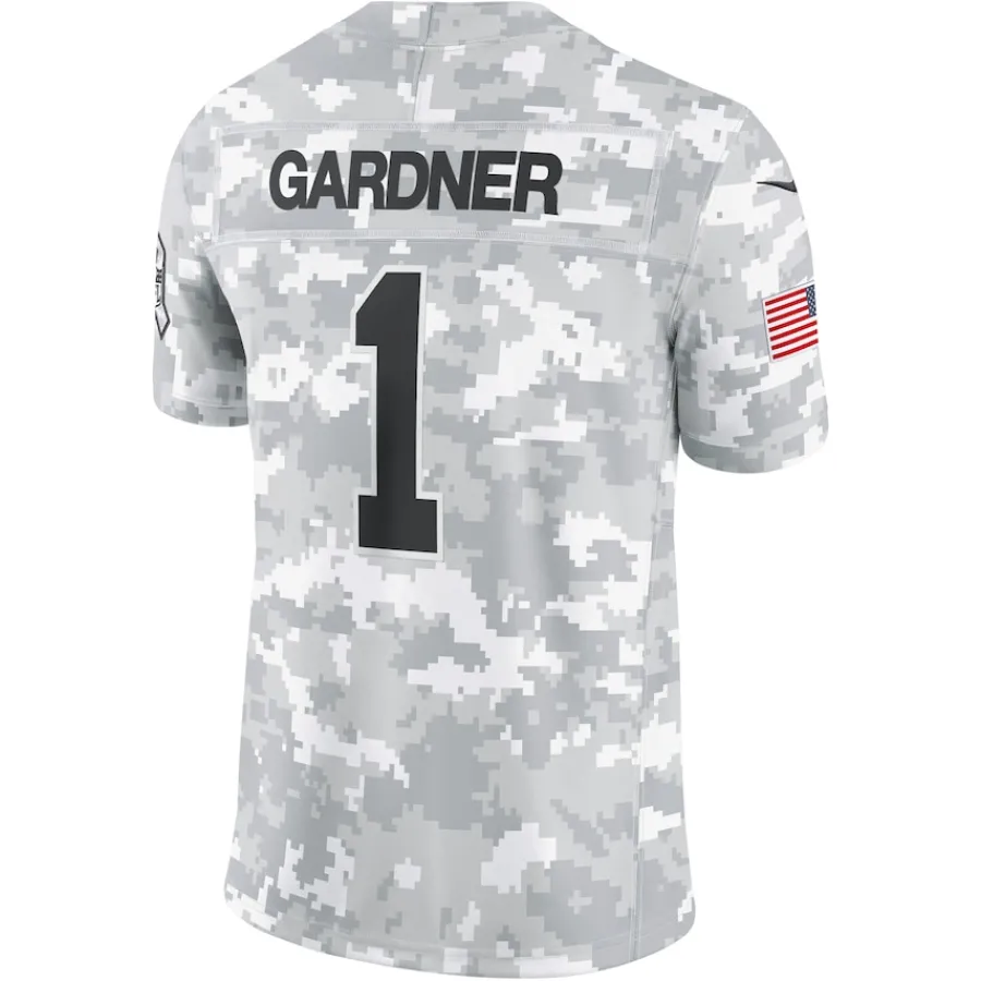 New York Jets Nike Limited | Pro Line^Men's Nike Sauce Gardner Arctic Camo 2024 Salute To Service Limited Jersey