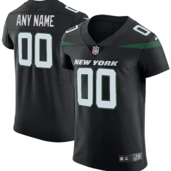 New York Jets Nike Elite^Men's Nike Stealth Black Vapor Untouchable Elite Custom Jersey
