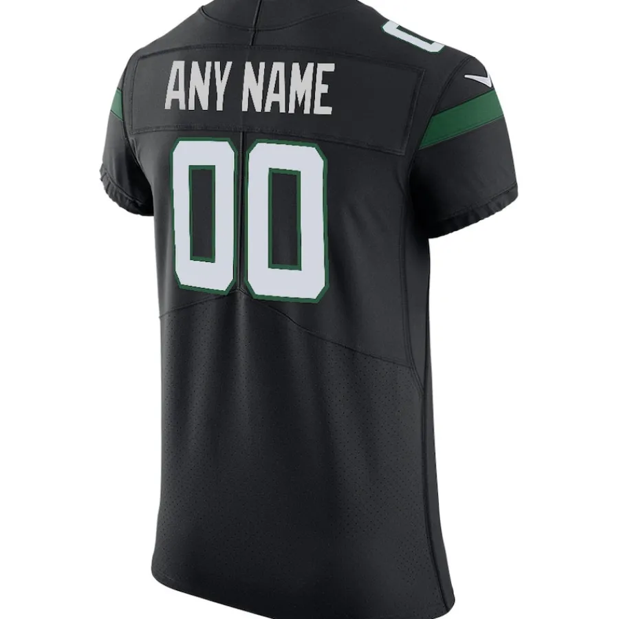 New York Jets Nike Elite^Men's Nike Stealth Black Vapor Untouchable Elite Custom Jersey