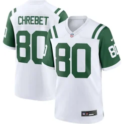 New York Jets Nike Game^Men's Nike Wayne Chrebet White Classic Alternate Retired Player Game Jersey