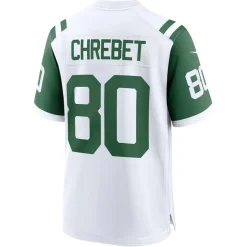 New York Jets Nike Game^Men's Nike Wayne Chrebet White Classic Alternate Retired Player Game Jersey