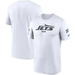New York Jets T-Shirts | Men^Men's Nike White 2024 Salute To Service Legend Performance T-Shirt