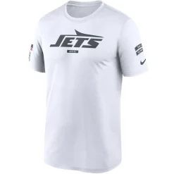 New York Jets T-Shirts | Men^Men's Nike White 2024 Salute To Service Legend Performance T-Shirt