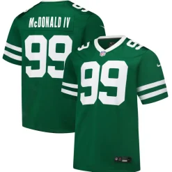 New York Jets Nike Game^Men's Nike Will McDonald IV Legacy Green Team Game Jersey