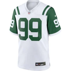New York Jets Nike Game^Men's Nike Will McDonald IV White Classic Alternate Game Jersey