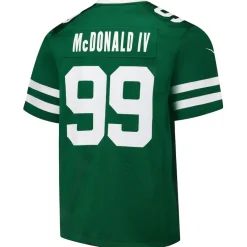 New York Jets Nike Game^Men's Nike Will McDonald IV Legacy Green Team Game Jersey